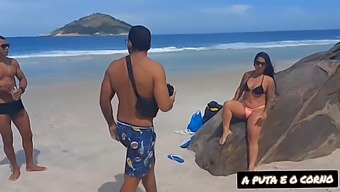 Photography Session Turns Into Steamy Encounter With Two Black Men On Nudism Beach