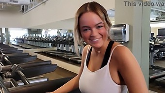 Alexis Kay'S Massive Boobs And Natural Curves Make Her A Hot Target At The Gym