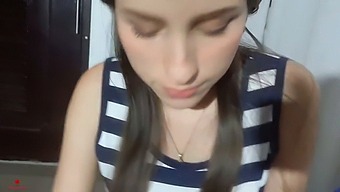 My Sister Gives Me A Blowjob While We Go Out Together