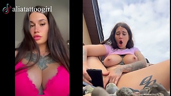 Exclusive Video Of A Tiktok Model Having An Amazing Orgasm With A Dildo On A Public Beach