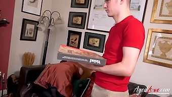 A Redhead Milf Trades Sex For Pizza In This Agedlove Video