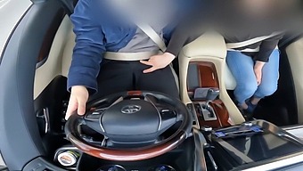 A Married Woman Relieves Her Frustration By Giving Me A Handjob While In A Car