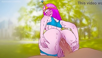 Cartoon Princess Engages In Sexual Activity For Chocolate In A Public Location.