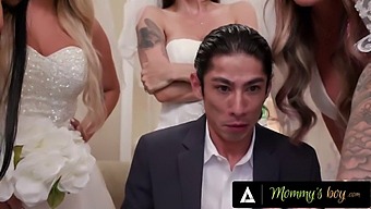 Furious Milfs Take Revenge On Wedding Planner In Intense Gangbang