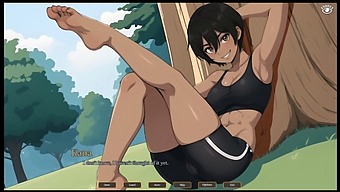 First-Time Anal Experience With My Adorable Girlfriend In The Woods [Hentai Game]