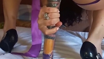 A Woman Uses A Sex Toy To Achieve Female Ejaculation In This Masterbation Video