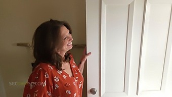 Middle-Aged Woman Enjoys A Surprise Visit From Her Landlord In The Form Of A Package, Leading To A Passionate Encounter.