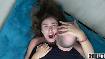 Alice'S Tight Pussy Gets Filled With A Massive Load Of Cum