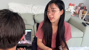 Medical Student Elle Lee'S Steamy Encounter With Her Tutor In Dorm
