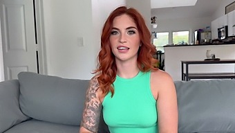 Sexy Ginger With A Big Butt Seeks Advice And Gets A Rough Pounding From A Well-Endowed Man, Resulting In A Massive Internal Ejaculation