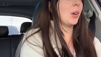 Solo Playtime With A Sex Toy At Tim Horton'S Drive-Thru
