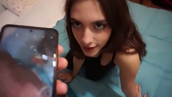 Teen Stepsister'S Jealousy Leads To Pov Oral And Handjob