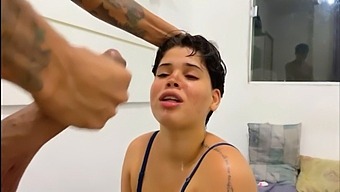 Brazilian Couple Enjoys Steamy Doggystyle And Blowjob Session