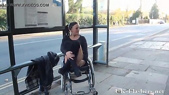 A Disabled Pornstar'S Daring Public Exposure In A Park