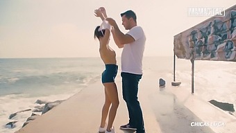 Sandra Wellness Enjoys Wild Beach Sex With Well-Endowed Lover In Mamacitaz Video